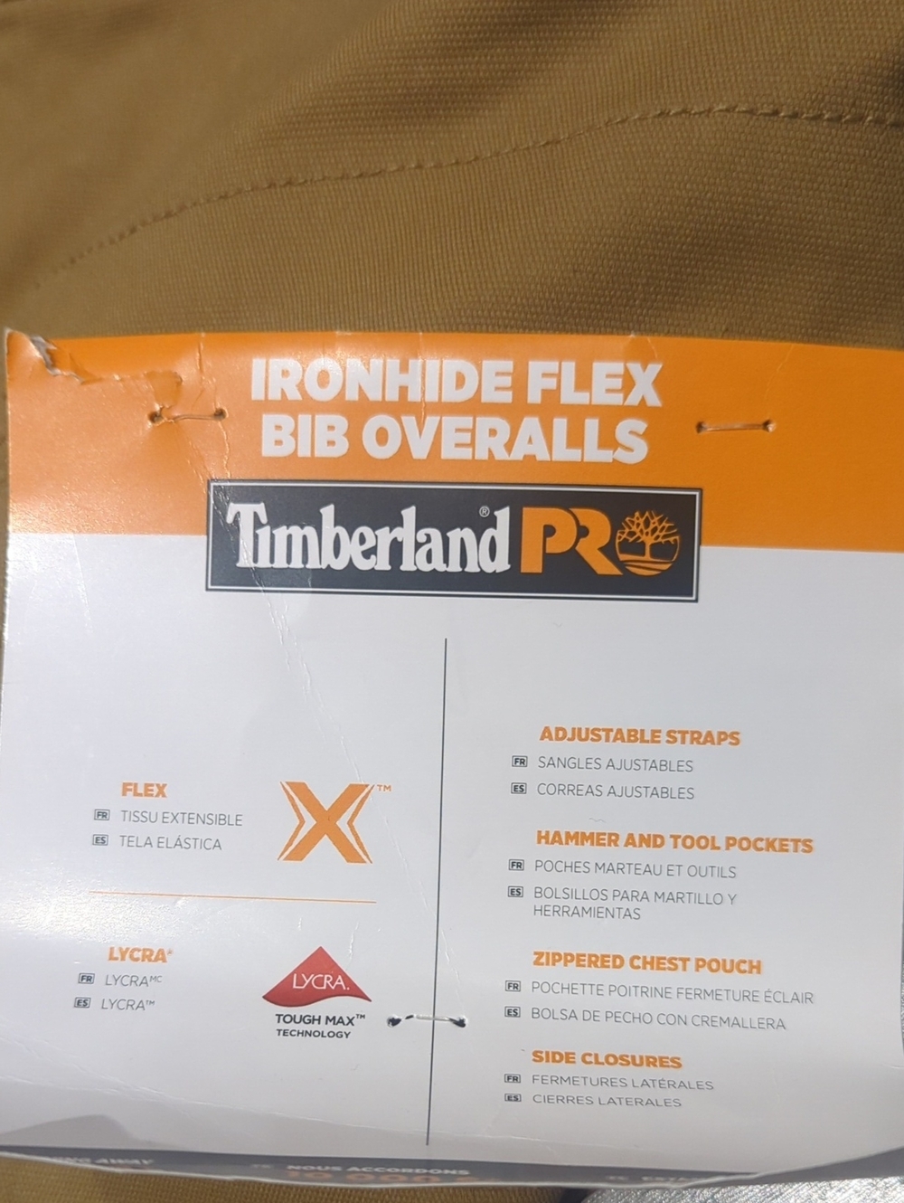 Timberland Men's Insulated Work Bib Overalls Pants - Size 2XL NWT - Picture 6 of 6